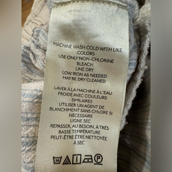 Free People Runyon Oversized Stripe Pants Size M - Picture 8 of 8